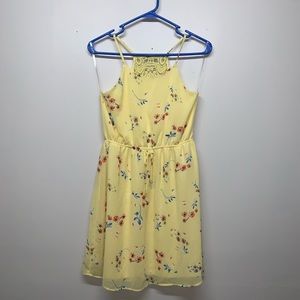 Sophia+Zeke Yellow w/floral print dress Size 12(L)